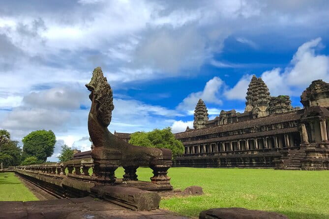 1-Day Angkor Wat Cycling Tour: Scenic Bike Adventure in Siem Reap - Angkor Wat begins the morning with scale