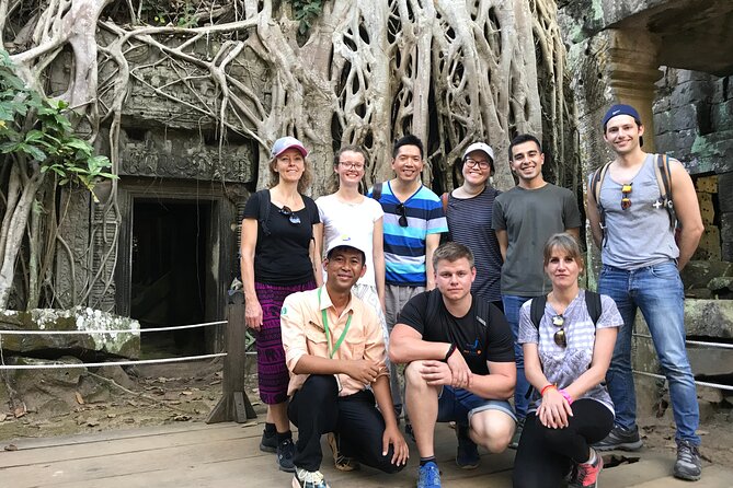 1-Day private Angkor Temple Tour with Sun Rise by Tuk Tuk from Siem Reap - South Gate and the stone faces of Bayon