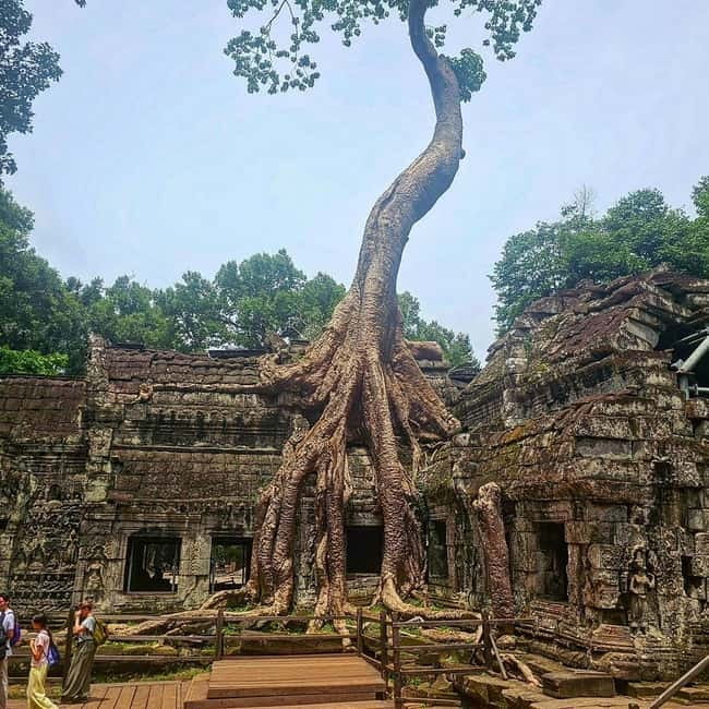 1-Day Trip to Angkor Wat with a Private or Shared Guide in Spanish - Angkor Thom begins at the South Gate