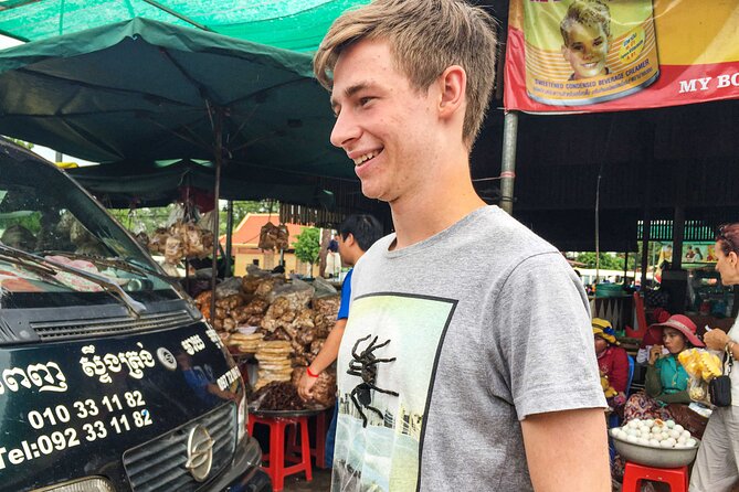 A day Trip Sightseeing Phnom Penh - Siem Reap - Private English Speaking Driver - Kampong Kdei Ancient Bridge and its naga railings