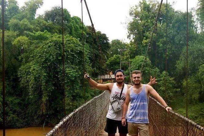 Afternoon tour by tuk tuk to bamboo train,bat cave,killing cave,countryside. - Kampong Pil Pagoda and the village roads