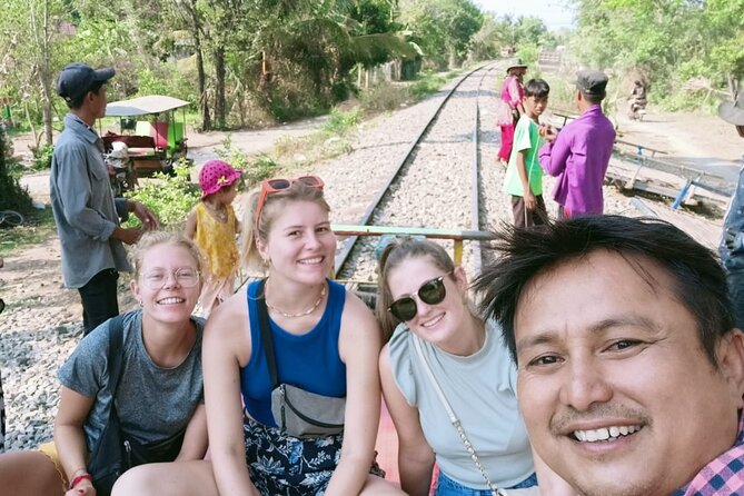 AfternoonTour.Bamboo train.killing cave with Secret bat cave - Rice-field roads and the secret bat cave