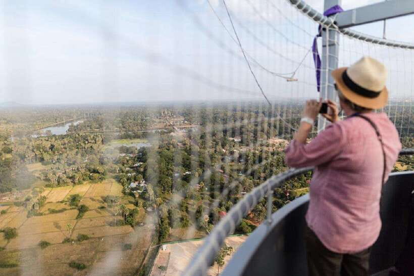 Angkor Balloon Sunrise or Sunset ride and Pick up/Drop off - Sunrise at 5:30am, or sunset at 5:20pm