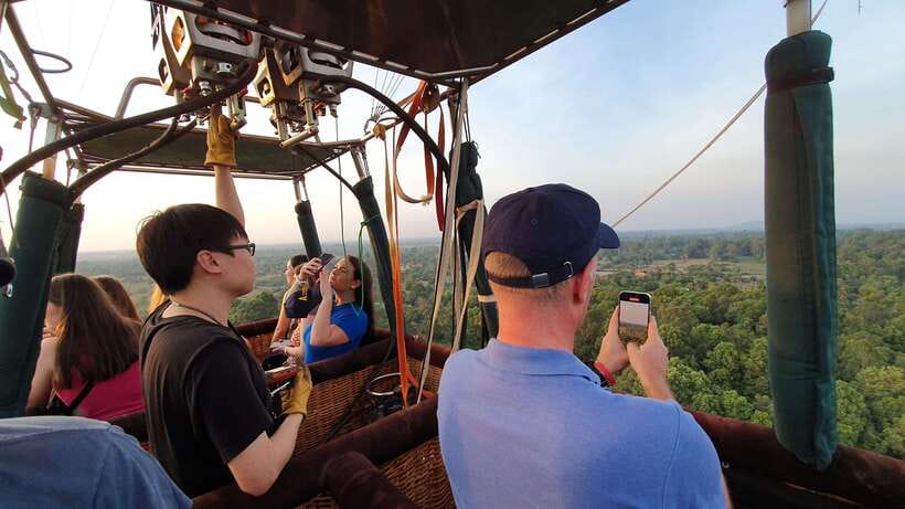 Angkor Stunning Hot Air Balloon - Bakong Temple from a new angle