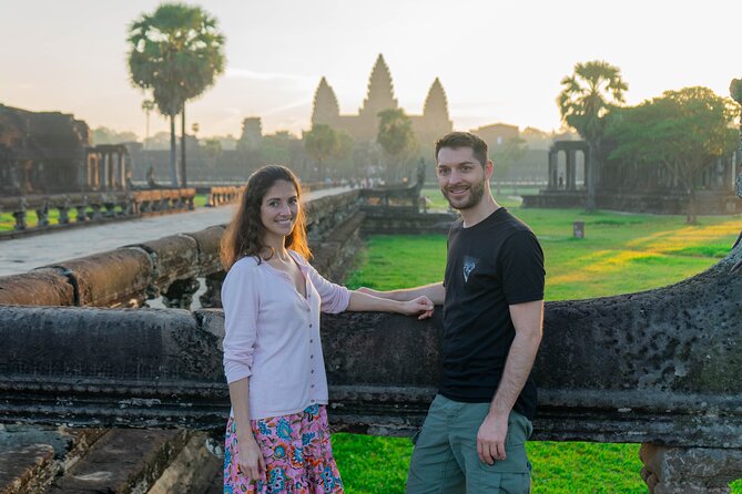 Angkor Sunrise Vespa Tour / Tuk Tuk or Car - Sunrise at Angkor Wat before the heat