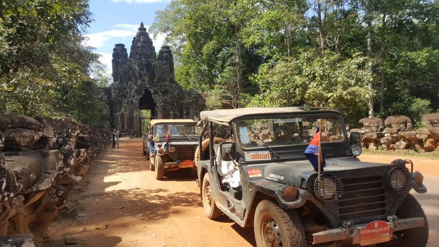 Angkor Wat in a vintage Jeep with driver - jeep rental - Why the Jeep changes your Angkor day