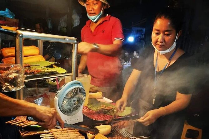 Authentic Walking Food Tour with Local Guide - First tasting: fried noodles and golden chive cakes