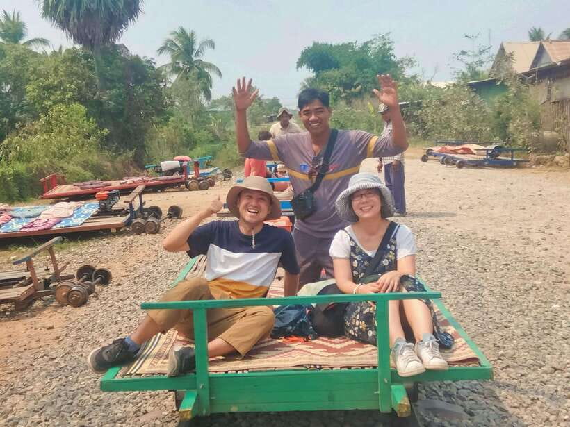Bamboo Train, Banann Temple, Fruit Bat, Bat Cave, Sunset - Lok Ta Dambong Kra Nhoung, Battambang’s local symbol