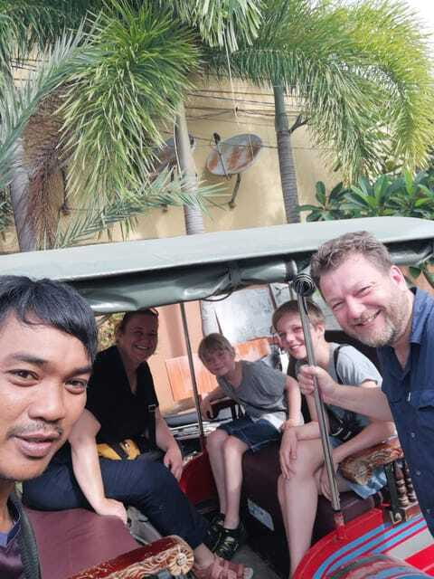 Bamboo train. Phnom Sampove cave. Bat cave and Banan Temple - The bat cave at sunset