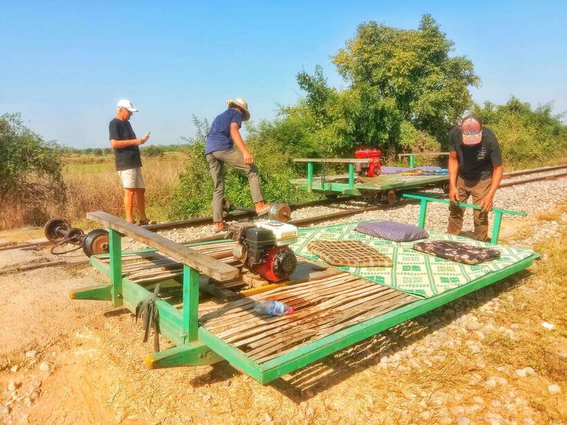 Battambang: Bamboo Train, Bat Cave, Killing Cave by Tuk Tuk - Food stops and the optional rat barbecue