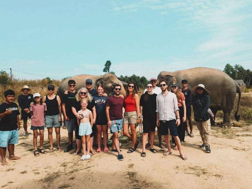 Cambodia Elephant Sanctuary and Banteay Srey Temple Tour - What the elephant encounter can feel like