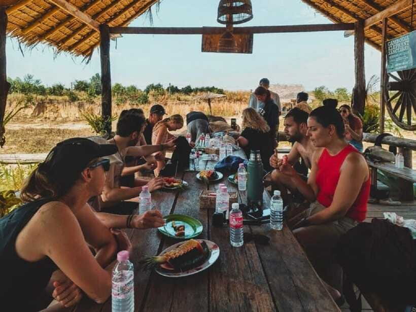 Cambodia Elephant Sanctuary Include Hotel Transfer Roundtrip - Walking to the river and getting muddy