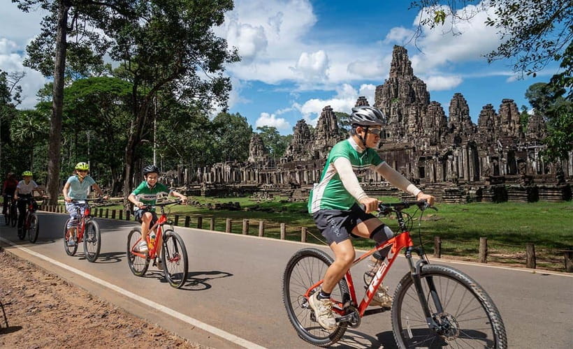 Cycle Angkor Backroad Bike Tour / E-Bike or Tuk Tuk - Morning Pickup and Bike Setup in Siem Reap