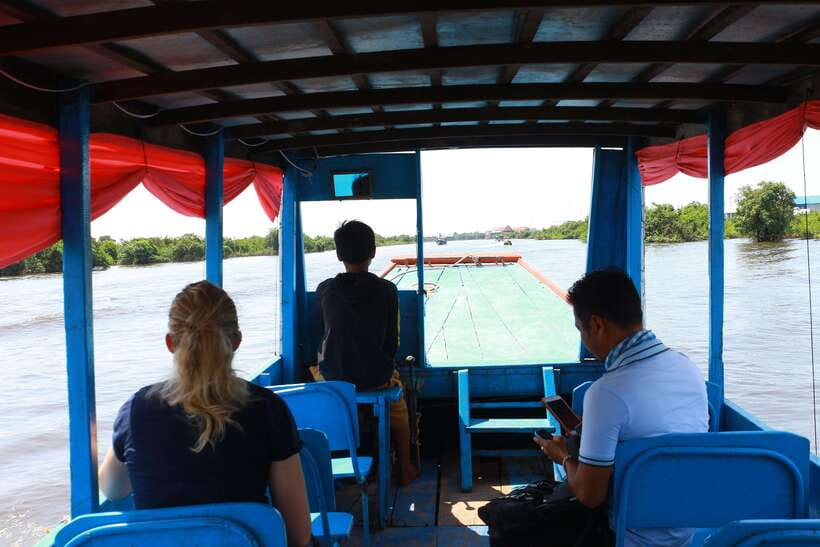 Exploring the Enchanting Kampong Phluk Floating Village - Entering Kampong Phluk by boat