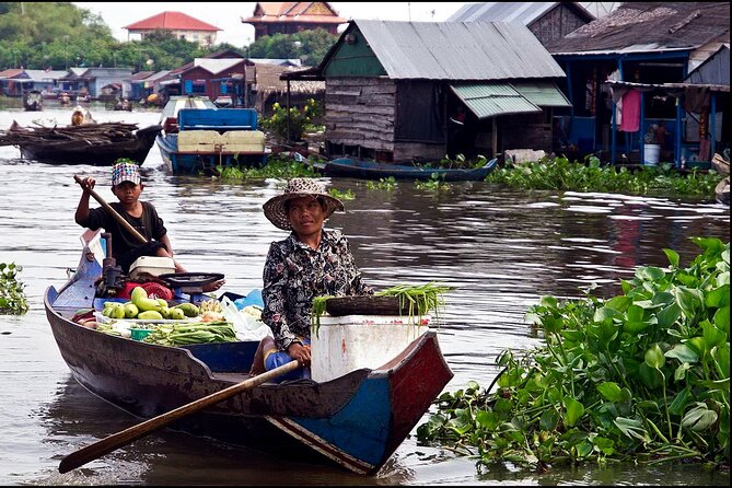 Floating Village-Mangrove Forest Private Tonle Sap Lake Boat Tour - Rolous Market, a short look at local trade