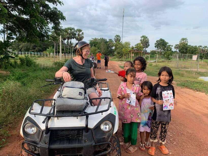 From Siem Reap: 02 Hours Quad Bike Tour in Countryside - A Cambodian Buddhist monastery on the route