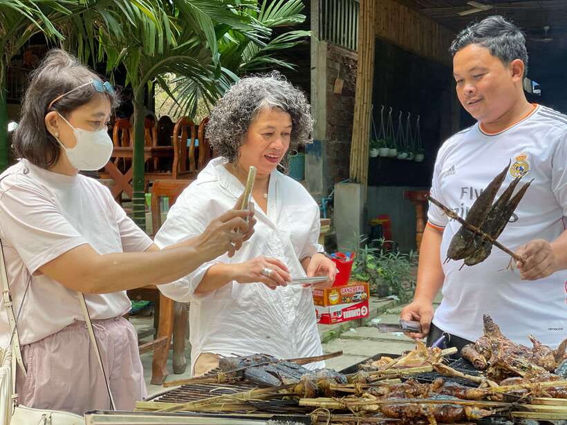 From Siem Reap: Banteay Srei and Kulen Waterfall Guided Tour - Preah Dak, palm cake, and village life
