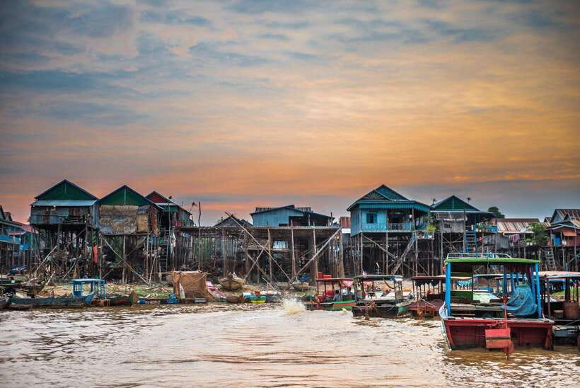 From Siem Reap: Kampong Phluk Floating Village Tour by Boat - Sunset over Tonle Sap Lake