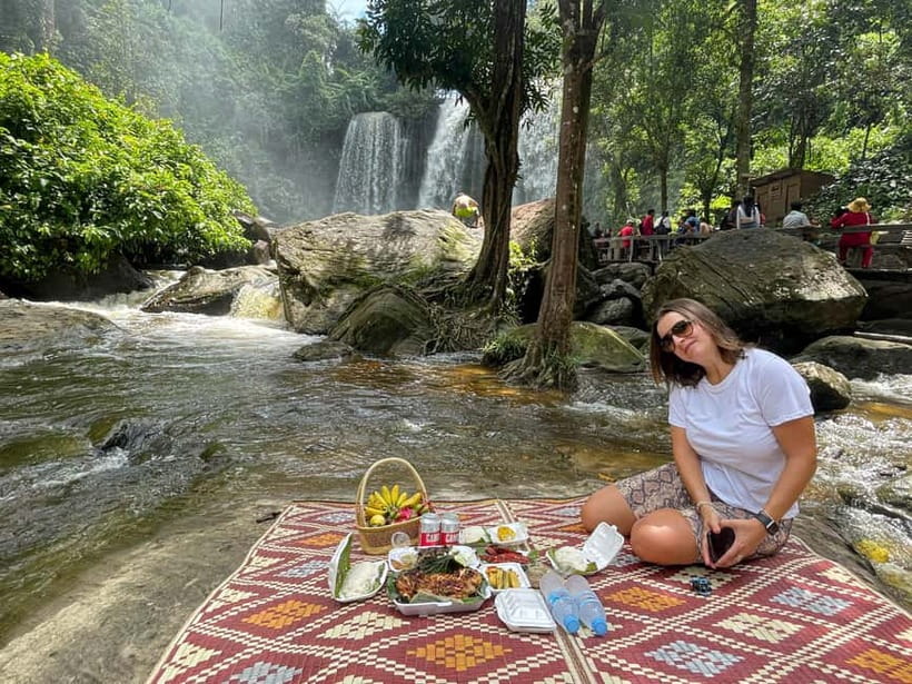 Kulen Mountain, Beng Mealea and Banteay Srei Full Day Tour - The waterfall picnic is more than a lunch stop