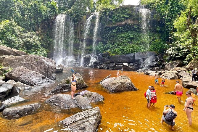 Kulen Waterfall and Banteay Srei -Lady Temple - Starting at 8:00 am from Siem Reap