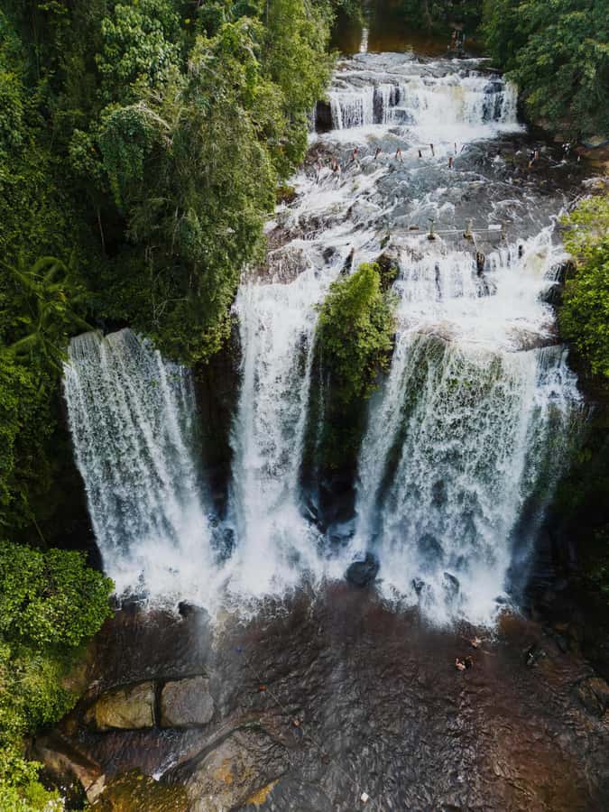 Kulen Waterfall: Rise and Shine with Cliff, Village w/ Guide - The reclining Buddha and the River of a Thousand Shiva Lingas