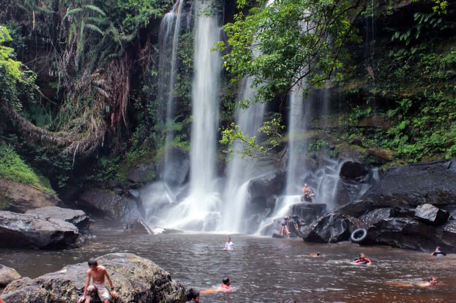 Kulen Waterfall: Rise and Shine with Cliff, Village w/ Guide - The cliff viewpoint and photography stop