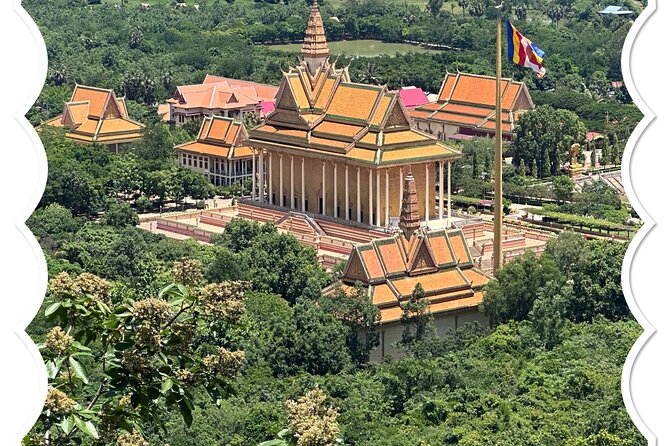 Oudong Mountain History and Pagoda Tour - Lunch in a shaded outdoor restaurant