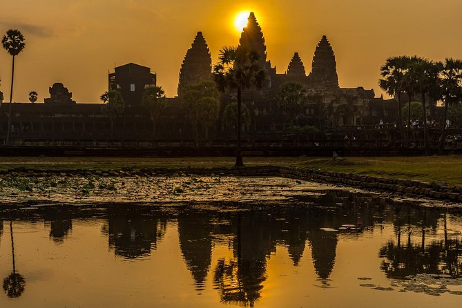 Personalised Angkor Wat Sunrise Tour by an air-conditioned car - Angkor Wat at sunrise, with two hours to look around
