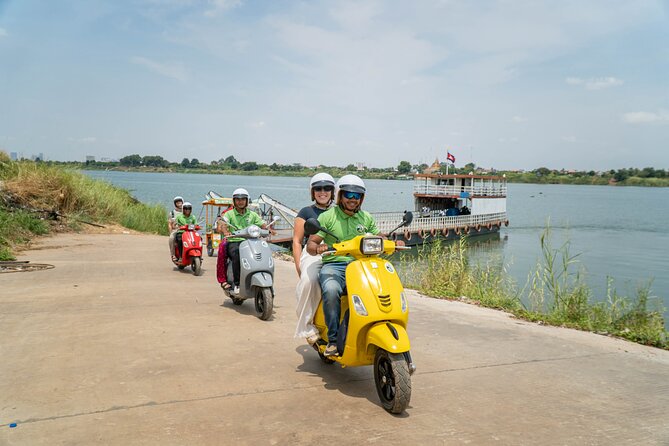 Phnom Penh Silk Island Vespa Tour / Tuk Tuk Available - Riding Through Koh Oknha Tei