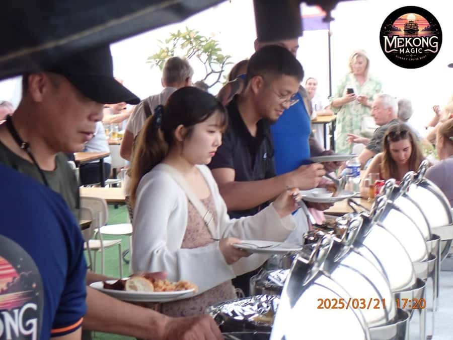 Phnom Penh: Sunset Cruise with Unlimited Beers & BBQ Buffet - BBQ, beer, and the real value of the $9 price