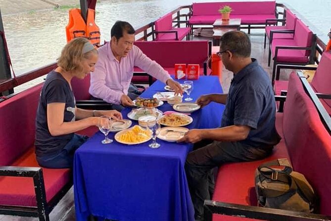 Phnom Penh to Siem Reap Cruise/road tour or Siem Reap/Phnom Penh - BBQ lunch, fruit, beer, and soft drinks