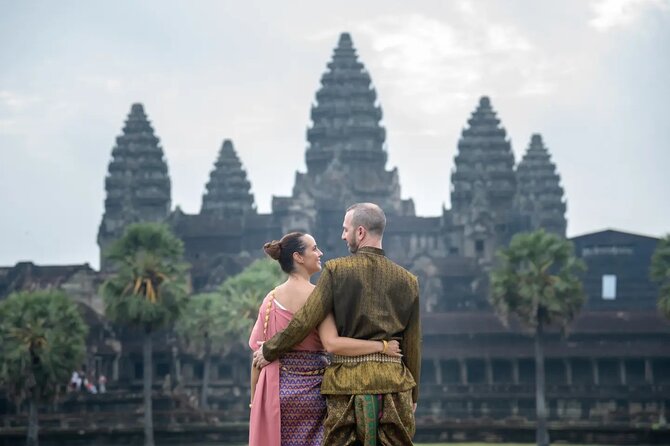 Professional Photo Shoot in Angkor Archaeological Park, Siem Reap - Ta Prohm, where roots frame the portraits