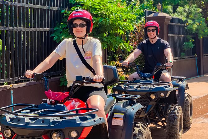 Quad Bike Ride Explore Local Villages - Learning the ATV before the route begins