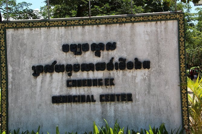 S-21 Prison and Killing Fields - Entering Tuol Sleng, the former S-21 prison