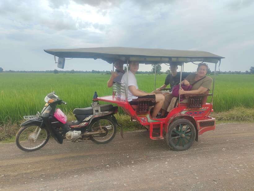 Secret Countryside Rice fields-Bamboo Train/Bat Cave - Odambang village and the rice fields