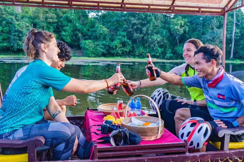 Siem Reap: Angkor Sunset Bike & Boat Tour /E-Bike Available - A 1:45 PM start through the Siem Reap countryside