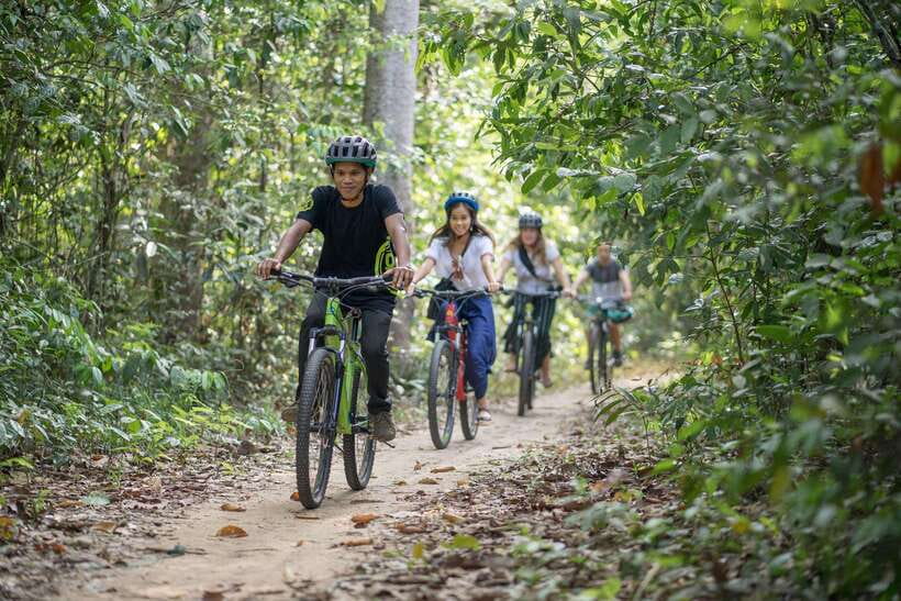 Siem Reap: Angkor Temples Off-Track Bicycle Tour - Angkor Wat’s outer view before the smaller roads