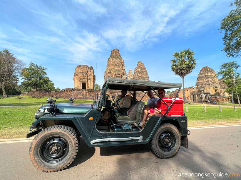 Siem Reap: Angkor Wat Sunrise and Market Tour by Jeep - Bayon’s Stone Faces and the Route Through Angkor Thom
