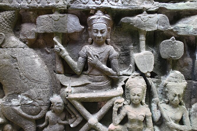 Siem Reap: Bike the Angkor Temples - Full-Day 30km Tour - Bayon and Angkor Thom, stone faces and royal monuments