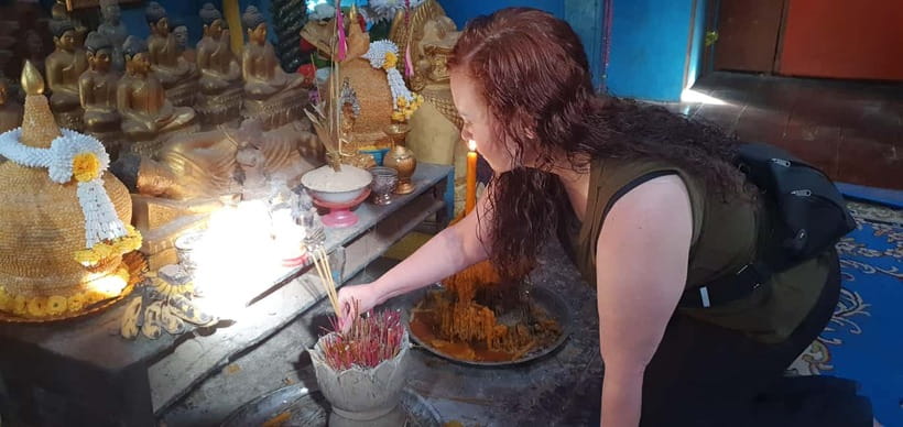 Siem Reap Cambodian Buddhist Water Blessing and Local Market - Leaving Siem Reap by tuk-tuk