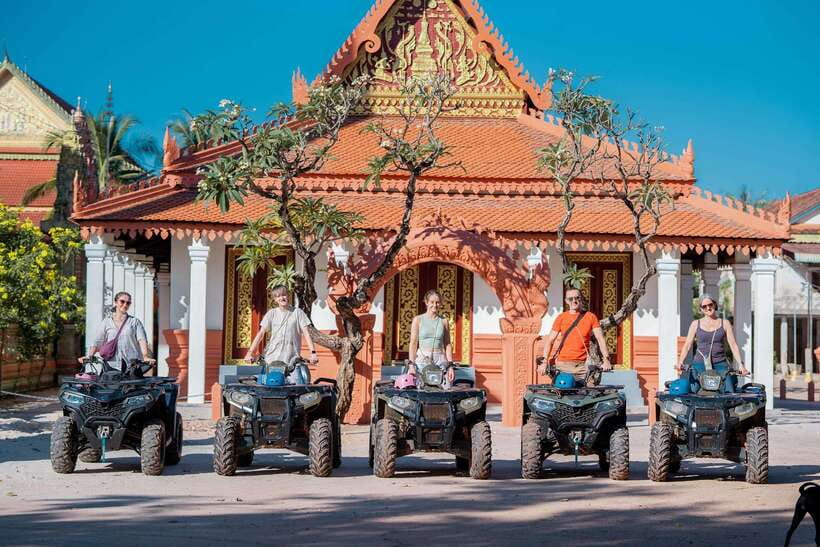 Siem Reap: Countryside Khmer village Tour by Quad Bike & ATV - Leaving Siem Reap for the rice fields