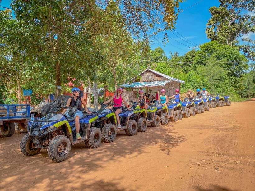 Siem Reap: Countryside Khmer village Tour by Quad Bike & ATV - Colorful Buddhist temples along the way