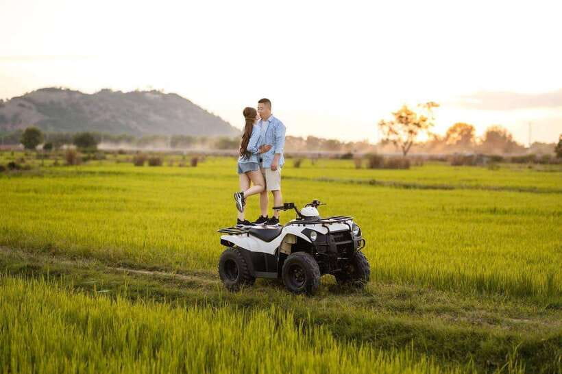 Siem Reap: Countryside Quad Tour - Getting comfortable on the Polaris Trailboss 330