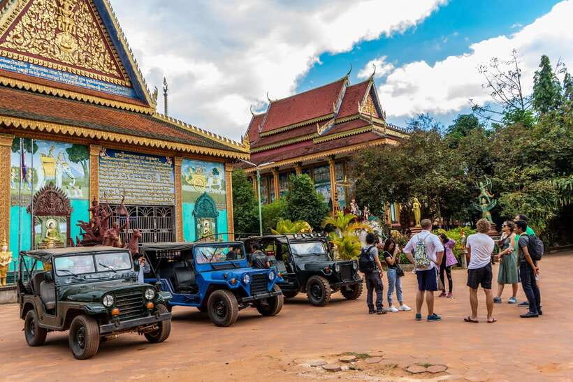 Siem Reap: Countryside Sunset Jeep Tour / SUV Available - Lotus Farm and the rice-field sunset