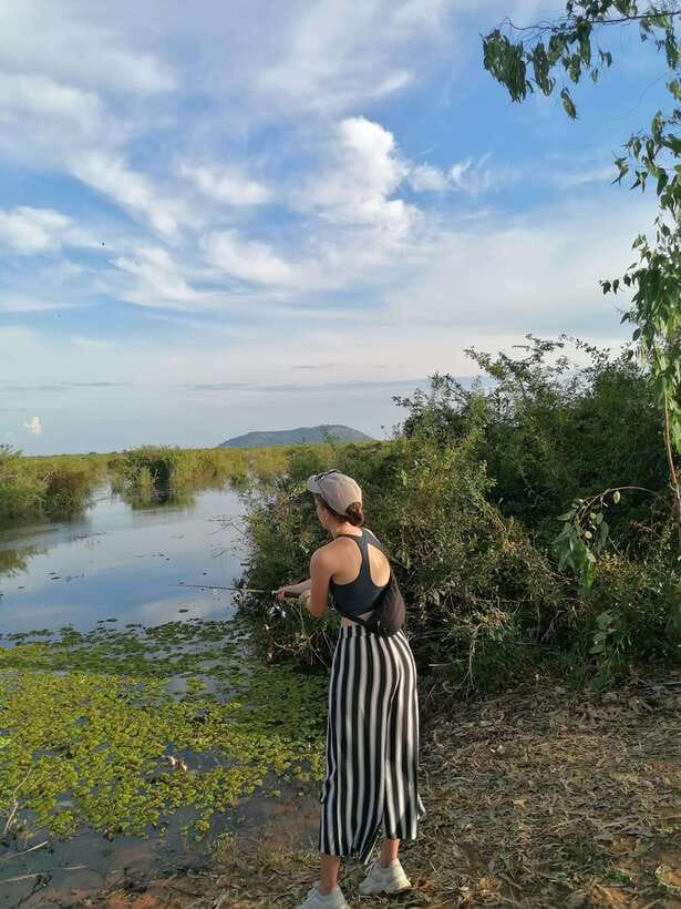 Siem Reap: Fishing in the rice fields, in the villages of Siem Reap - Afternoon fishing and changing spots