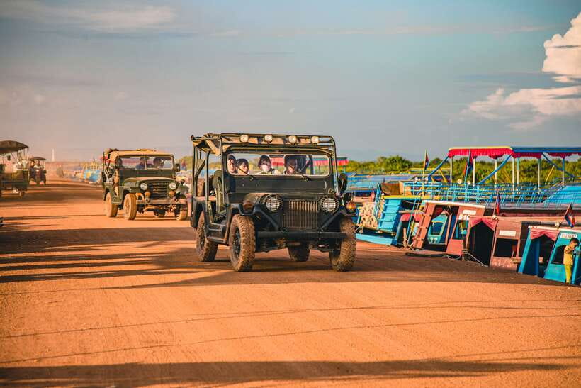 Siem Reap Floating Village Sunset Jeep Tour or SUV Car - Leaving Siem Reap for Chreav and the rice fields