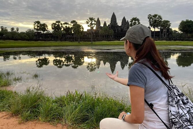 Siem Reap Full Day Angkor Wat Tour Small Group - Angkor Thom and Bayon: a city gate followed by stone faces
