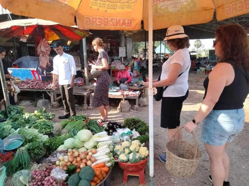 Siem Reap Khmer Cooking Class and Local Market Tour - Cooking with a local family