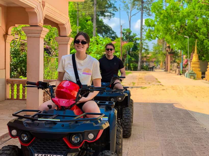 Siem Reap: Khmer Village and Fish Farm ATV Tour - Following dirt tracks through Khmer villages