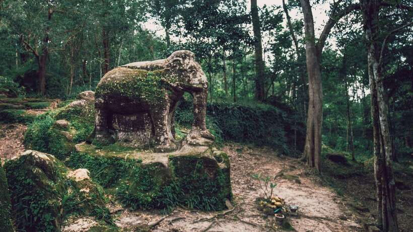 Siem Reap: Kulen Waterfall by Private Tour - A hilltop of ruins and a reclining Buddha
